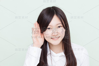 日本女人做手势