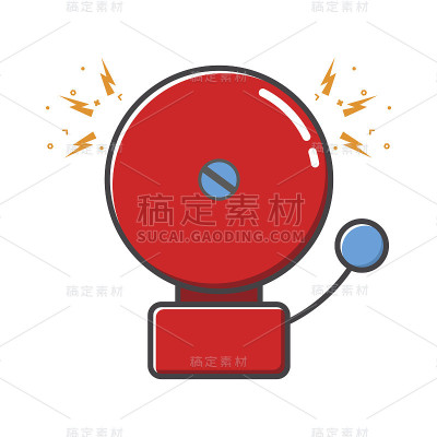 复古风格的红色响铃