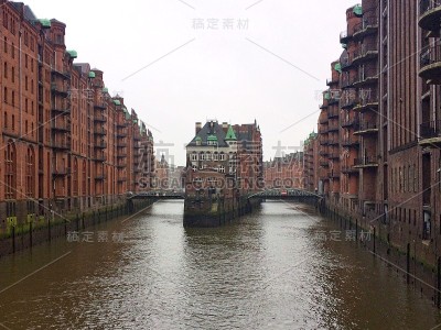 汉堡的运河