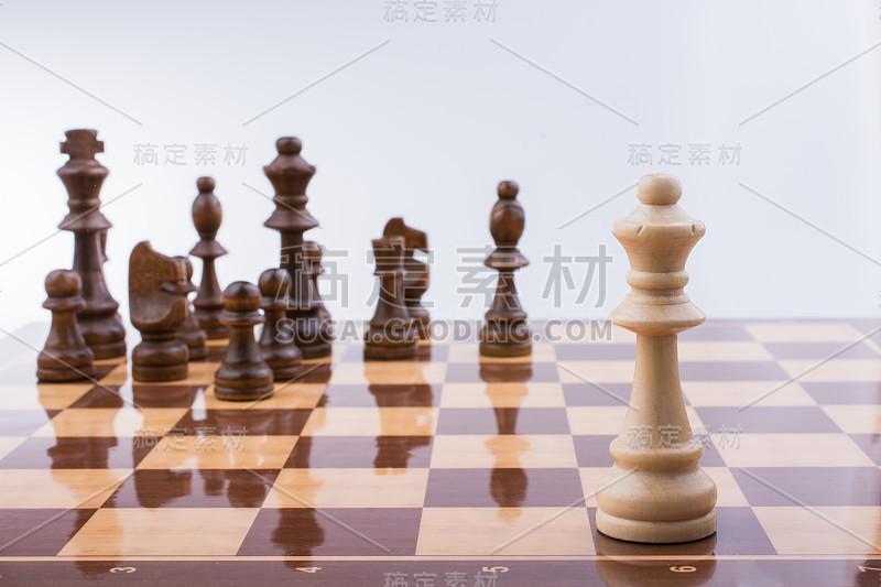 有棋子的棋盘