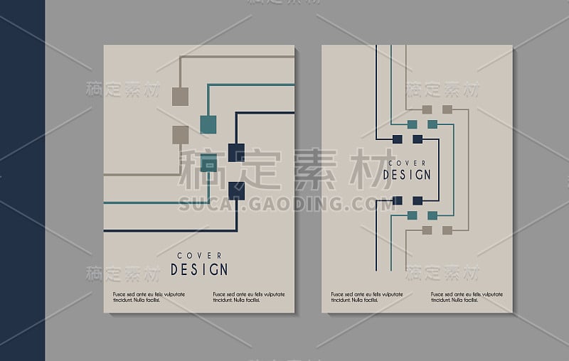 矢量极简封面设计。