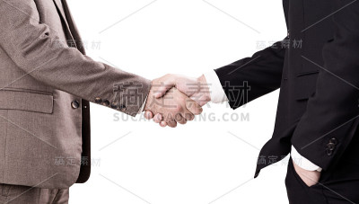 孤立的商人握手