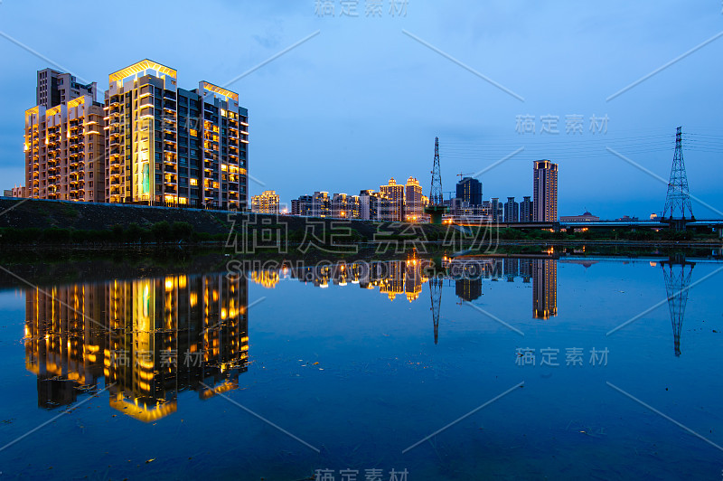 台湾新竹的夜景