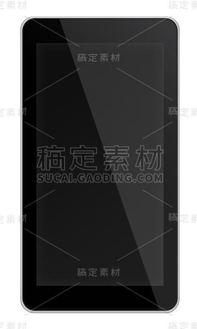 智能手机孤立在白色背景。