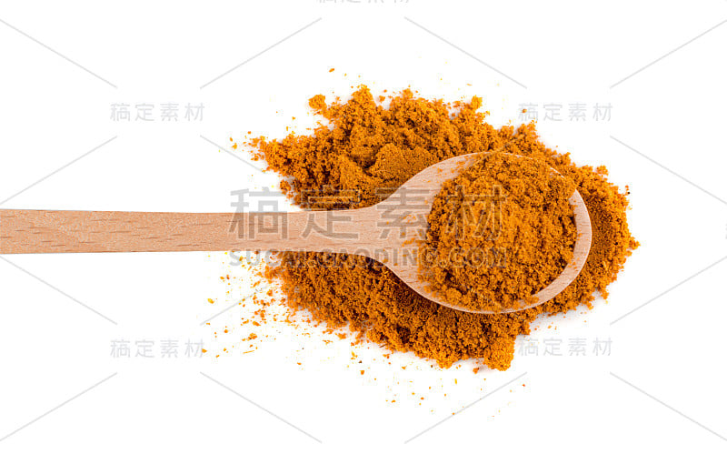 Mixture of Indian Spices and Herbs Powders Isolate