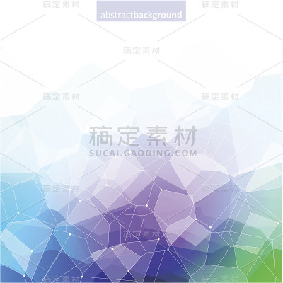 彩色抽象水晶背景。绿色，紫色和蓝色鲜艳的颜色。