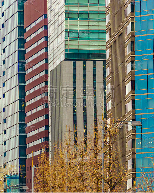 现代高楼大厦，千代田区，东京，日本