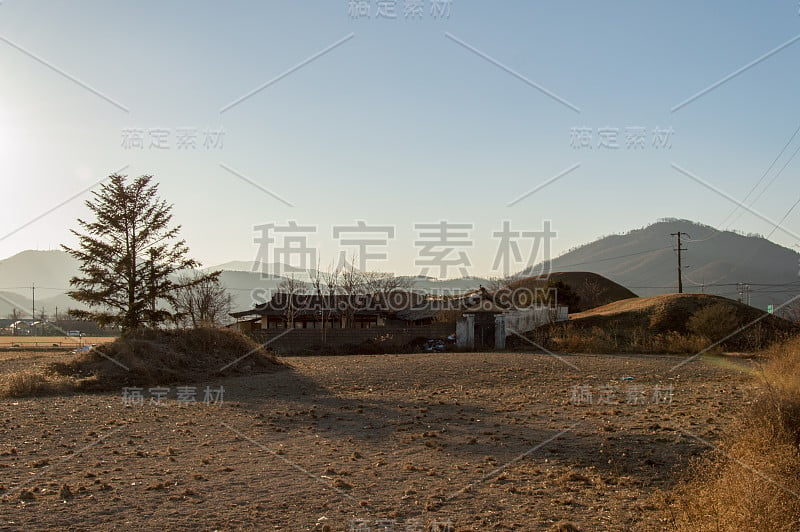 韩国历史名城庆州全景