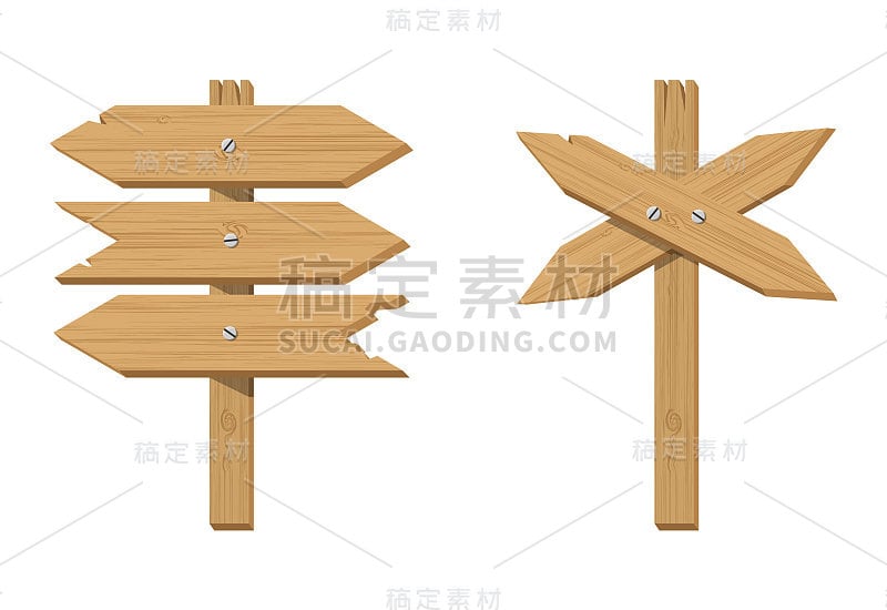 木牌上的空白方向。