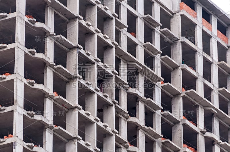 多层砖砌建筑工地