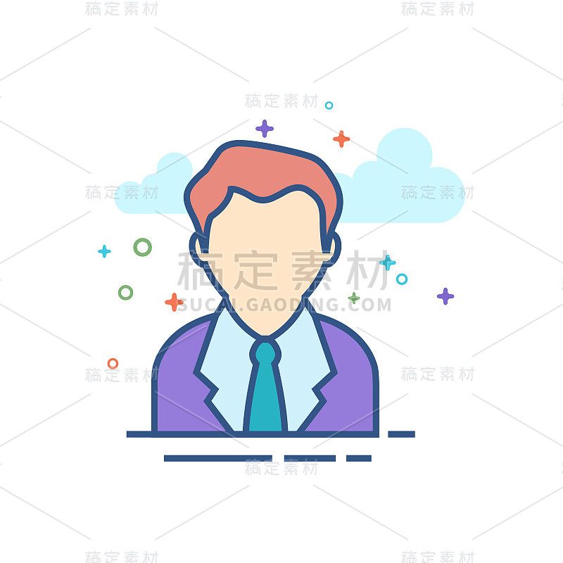 Flat Color Icon - User avatar