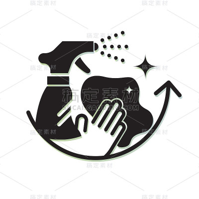 全面的表面清洁-保护措施-图标