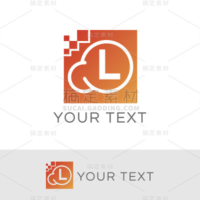 技术初始字母L图标设计