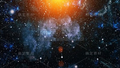 彩色星空外太空背景
