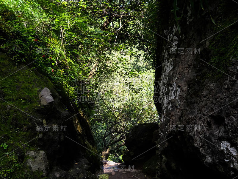 Tepoztlan山脉。墨西哥的性质。北美