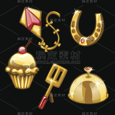 金风筝飞，马蹄铁，纸杯蛋糕等