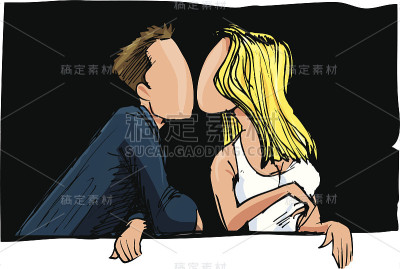 接吻的情侣