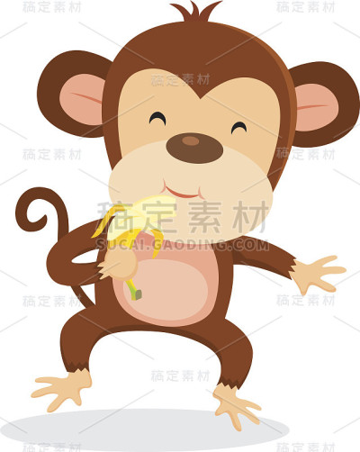 猴子吃香蕉