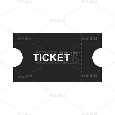 票图标孤立矢量