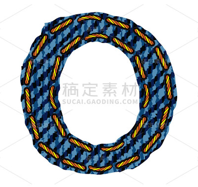 牛仔裤字母表的信