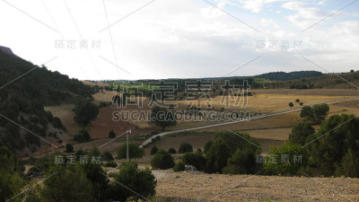 山的风景。