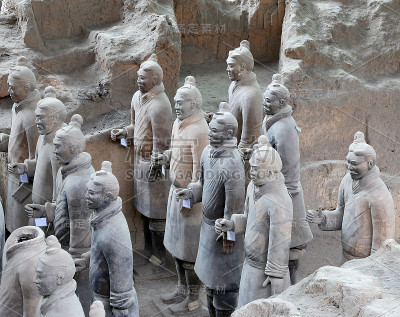 秦朝兵马俑，西安，中国