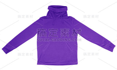 紫色厚领运动衫