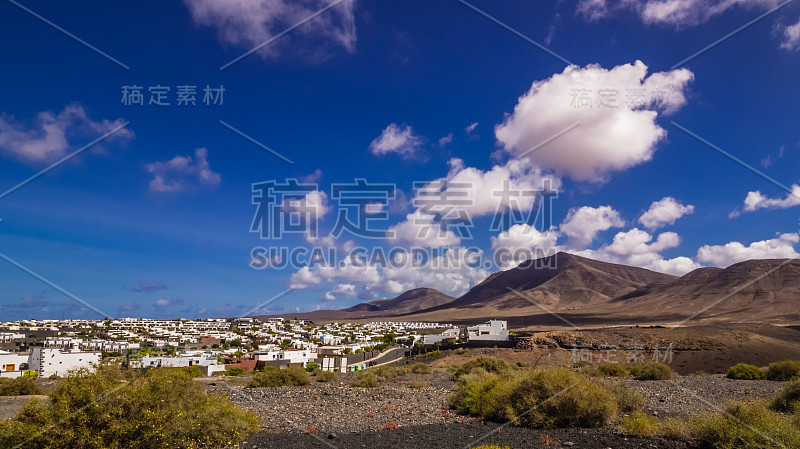 雷东多火山和普拉亚布兰卡