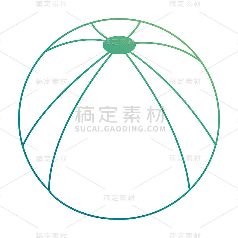 塑料气球海滩图标