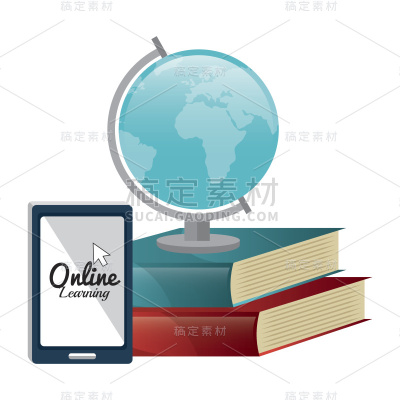 在线学习教育图形