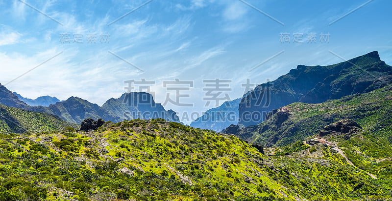 加那利群岛特内里费岛上的巴兰科德尔因菲尔诺壮丽的风景