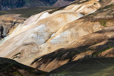 Fjallabak自然保护区的陆牧火山。冰岛