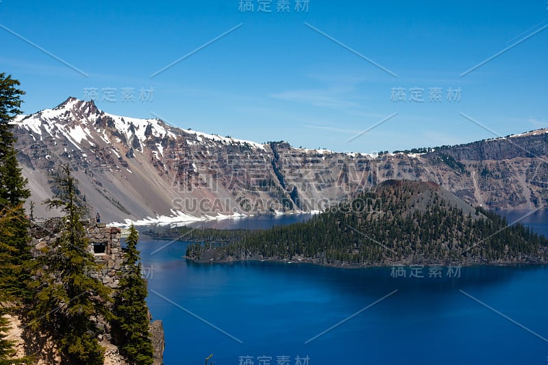 俄勒冈州的火山口湖