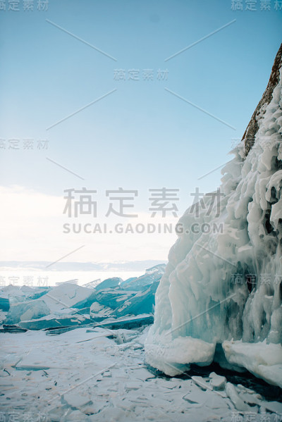 贝加尔湖冬季景观