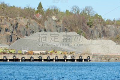 采石场碎石桩
