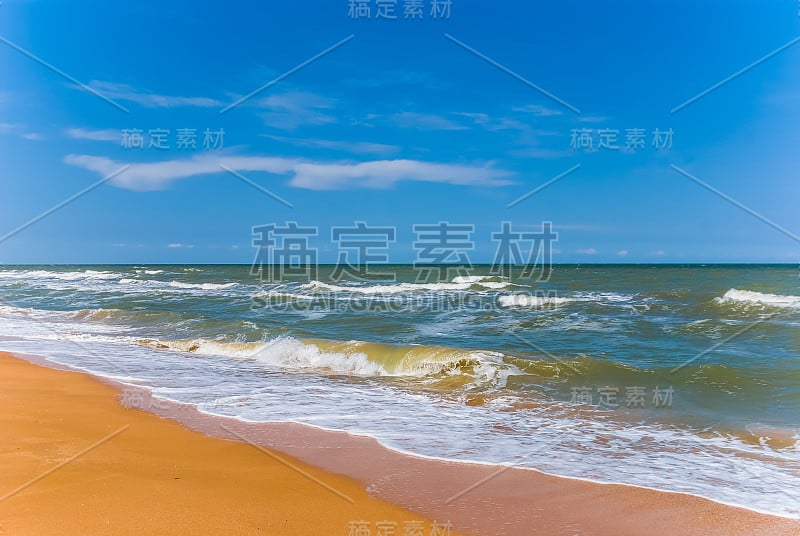 夏季海沙滩