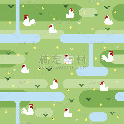 扁白鸡图案