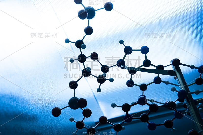 科学分子DNA模型结构，商业概念