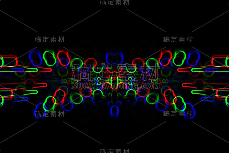 全息氖背景。摘要故障设计。80 / 90年代的风格和趋势