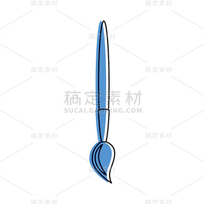油漆刷隔离图标