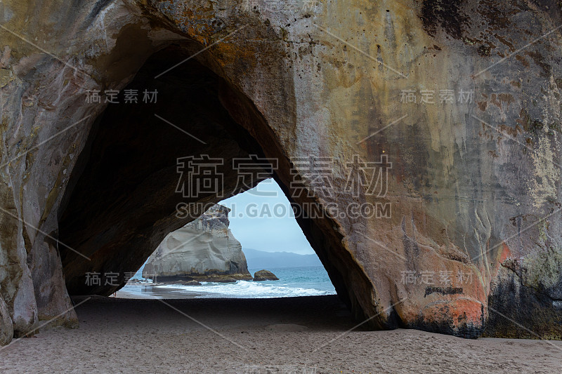 大教堂湾，特旺格努伊-阿-黑海洋保护区，科罗曼德尔半岛，北岛，新西兰