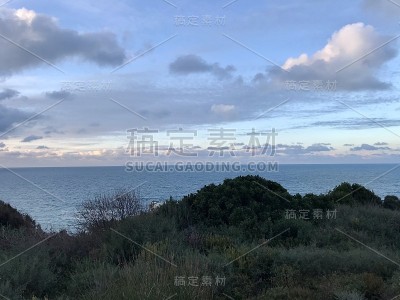 日落在黑海