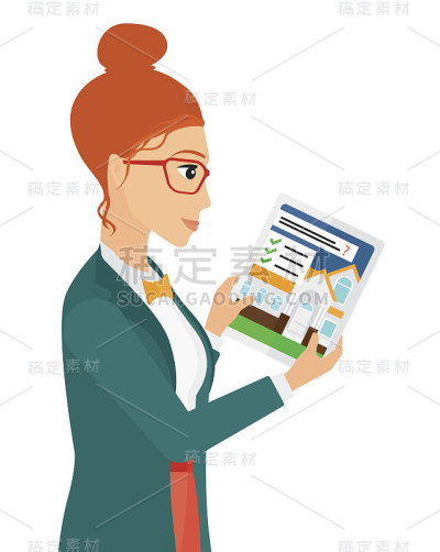正在找房子的女人
