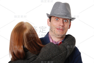 拥抱夫妇肖像