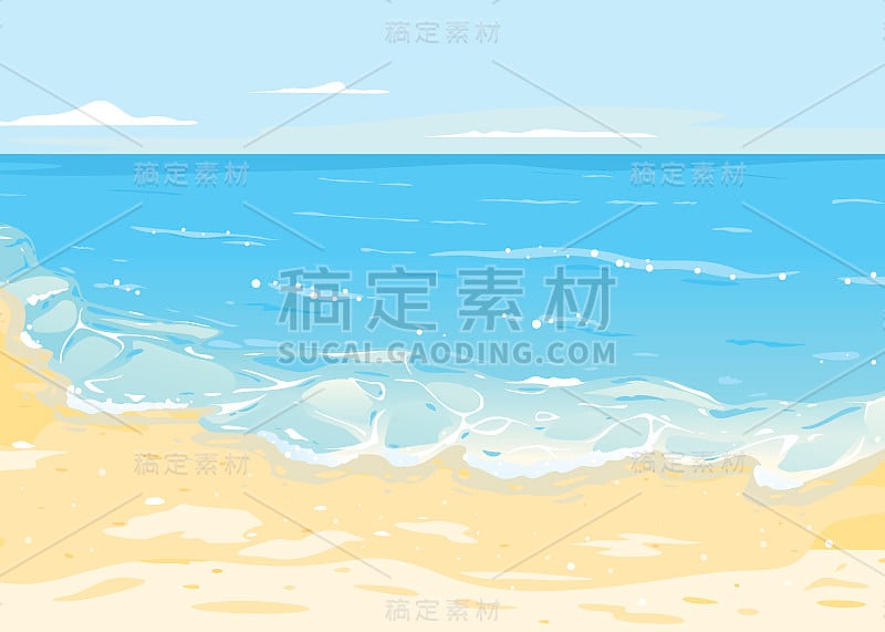 海浪和沙滩