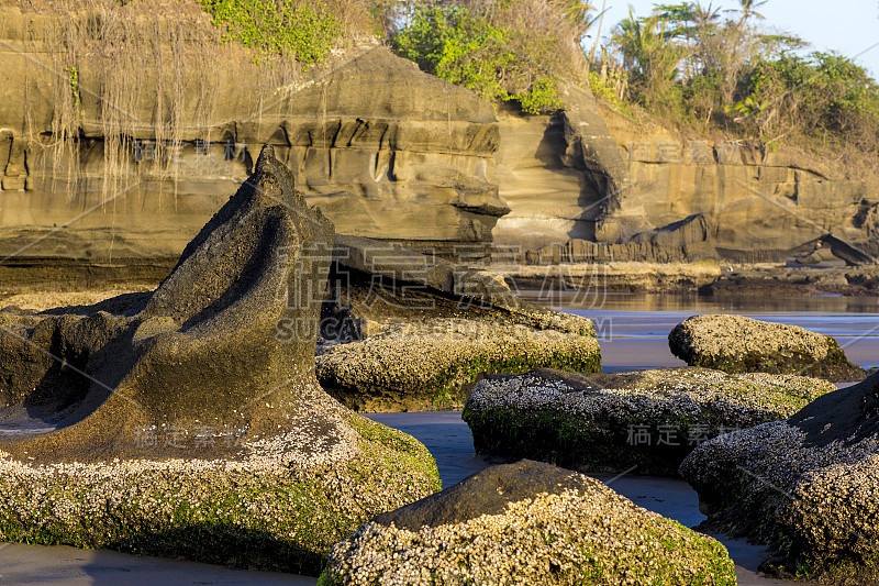 巴厘岛海岸线。