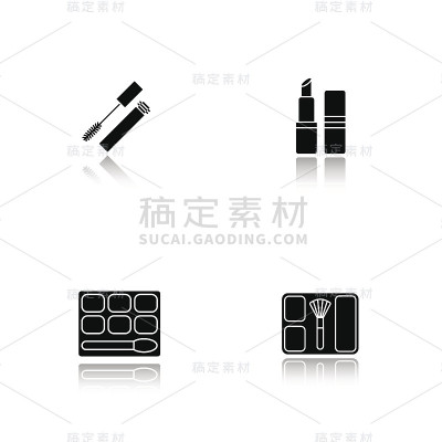 女性化妆品的图标