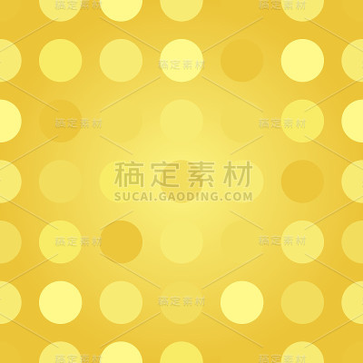 波尔卡点金色图案插图