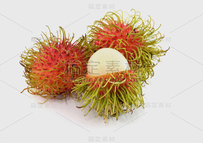 新鲜的泰国红毛丹水果，香甜可口