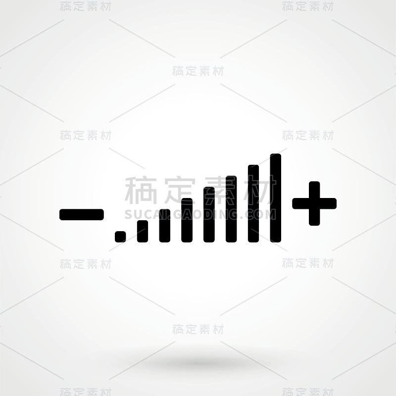 音量调节符号网页图标。